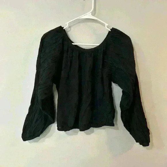 Maeve by Anthropologie Black Lightweight Long Sleeve Top Women’s Size X-Small - Picture 1 of 4